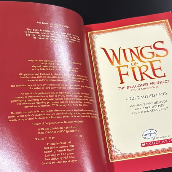 Wings of Fire Book #1: The Dragonet Prophecy - Scholastic Graphic Novel - Picture 4 of 9